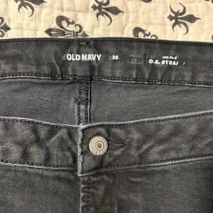 Old Navy Black Straight Jeans
